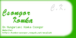 csongor komka business card